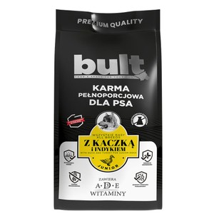 Karma sucha dla psów junior z kaczką i indykiem  Bult 3 kg