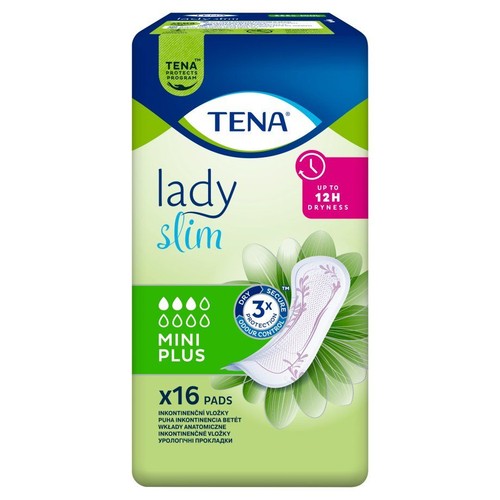 Wkładki anatomiczne Lady slim mini plus TENA 16 sztuk