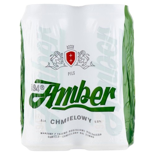 Piwo chmielowe alk.5% obj. Amber 4 x 500 ml