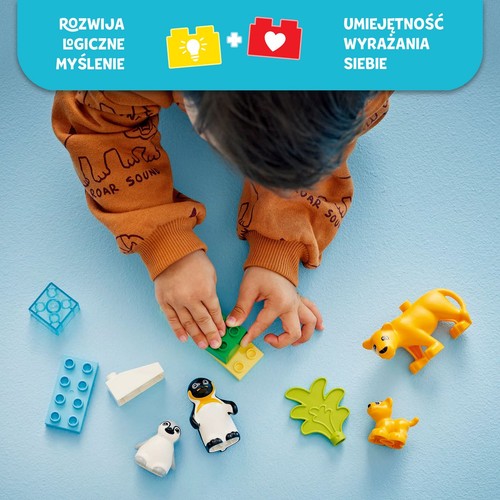 DUPLO® Rodziny dzikich zwierząt: pingwiny i lwy 10442 LEGO 1 sztuka