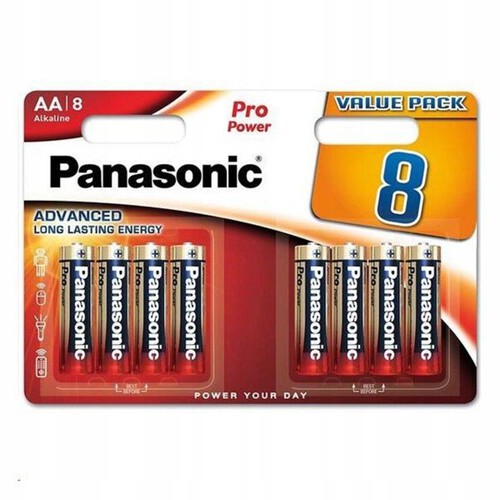 Baterie alkaliczne LR6 AA Panasonic 8 sztuk