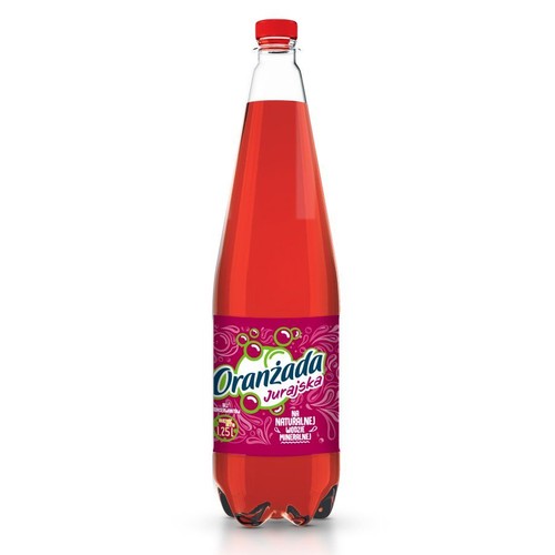 Napój gazowany Oranżada czerwona  Jurajska 1,25 l