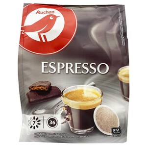 Kawa mielona w saszetkach Espresso  Auchan 36 sztuk