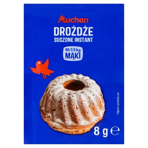 Drożdże suszone instant Auchan 8 g