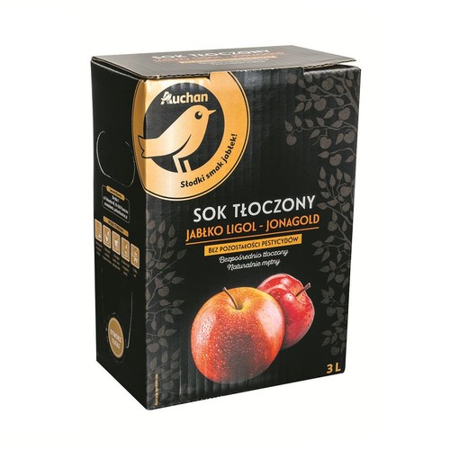Sok NFC jabłko ligol - jonagold    Auchan 3 l