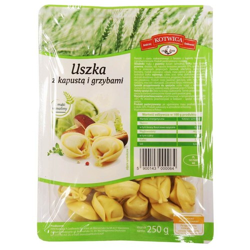 Uszka z kapustą i grzybami Kotwica 250 g 