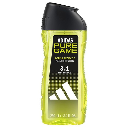 Żel pod prysznic dla mężczyzn 3 in 1 Pure Game Adidas 250 ml