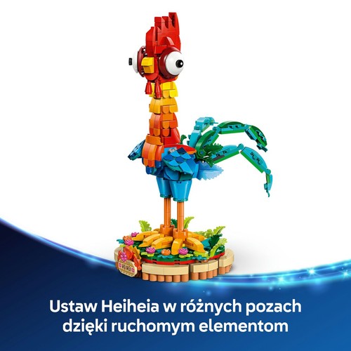 Zestaw Disney Vaiana 2 Heihei 43272, model kurczaka LEGO 1 sztuka