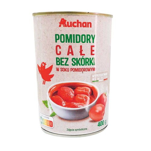 Pomidory włoskie całe Auchan 240 g