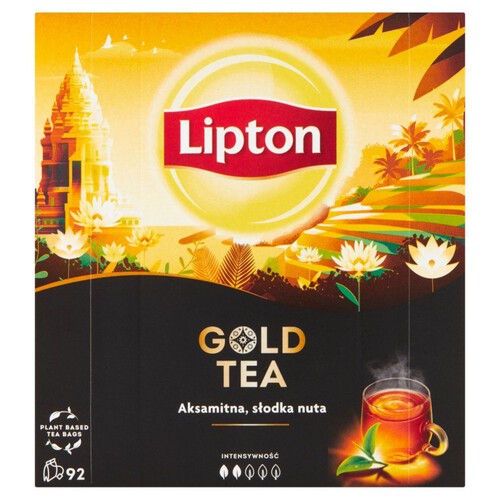 Herbata czarna ekspresowa Gold Tea Lipton 92 torebki