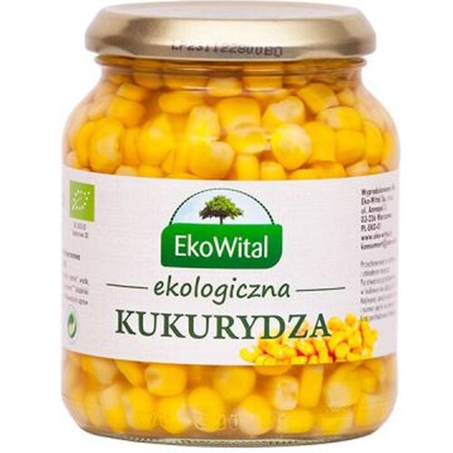 BIO Kukurydza konserwowa   EkoWital 340 g