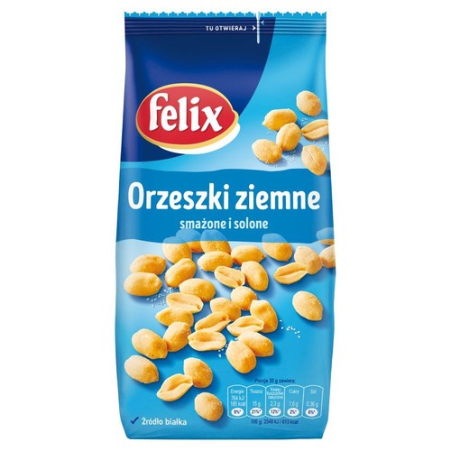 Orzeszki ziemne smażone i solone Felix 380 g