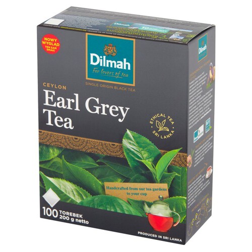 Herbata Ceylon Earl Grey  Dilmah 100 torebek