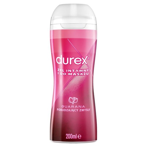 Durex Żel intymny i do masażu Guarana, pobudzający zmysły, w butelce 200 ml.