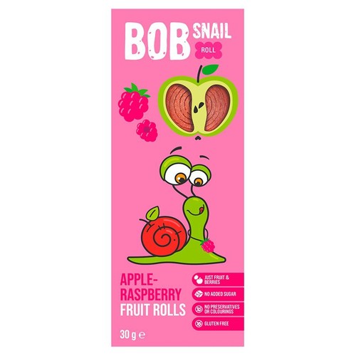 Przekąska  jabłko-malina bez dodatku cukru Bob Snail 30 g