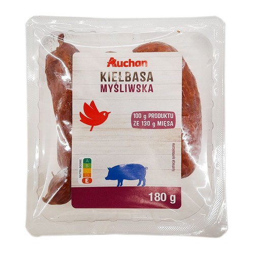 Kiełbasa myśliwska Auchan 180 g