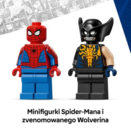 Marvel Spider-Man w samochodzie kontra zvenomowany Wolverine 76336 LEGO 1 sztuka