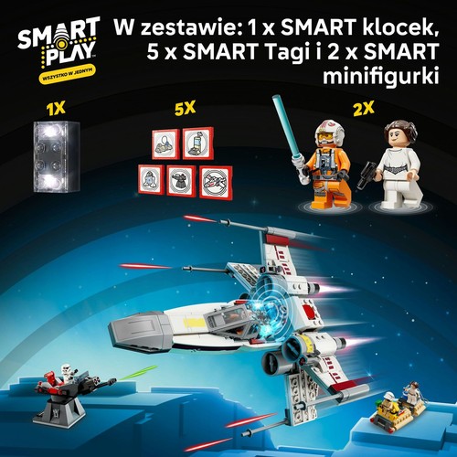 Star Wars SMART Play: X-Wing Czerwona Piątka Luke’a 75423 LEGO 1 sztuka