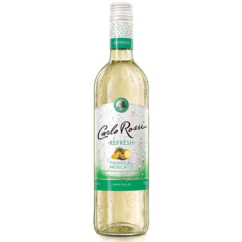 Wino amerykańskie białe słodkie Tropical Refresh Moscato alk. 10,5% obj. Carlo Rossi 750 ml
