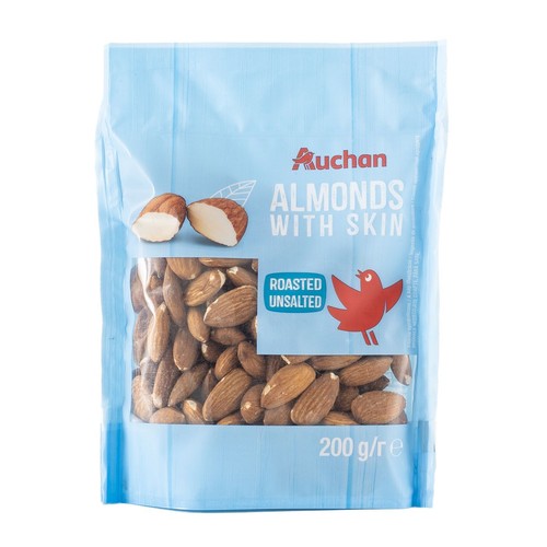 Migdały prażone, bez soli Auchan 200 g