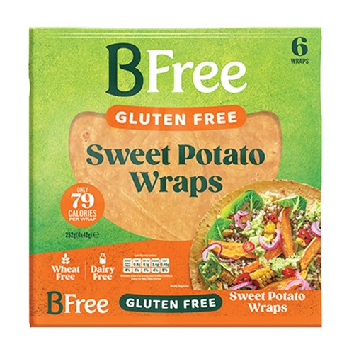 Wrapy z batatów i teff bez glutenu i nabiału   BFree 6 x 42 g
