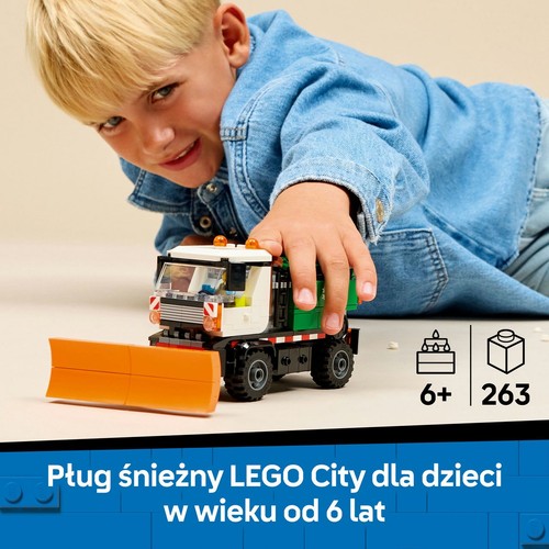 City Pług śnieżny 60490, zestaw z minifigurką LEGO 1 sztuka