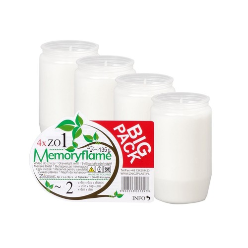 Wkład 4pack 135 g czas palenia ~2 dni MEMORYFLAME 4 sztuki