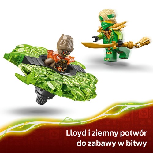 Zabawka NINJAGO® Lloyd kontra ziemny potwór na spinnerze 71850 LEGO 1 sztuka