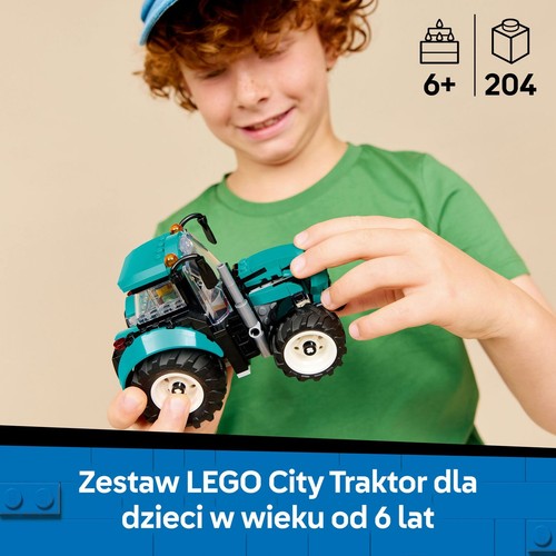 City Traktor 60498, zestaw konstrukcyjny z minifigurką LEGO 1 sztuka