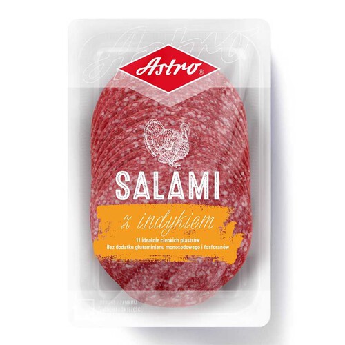 Salami z indykiem Astro 150 g