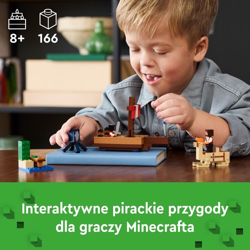 Minecraft Rejs statkiem pirackim 21259 LEGO 1 sztuka