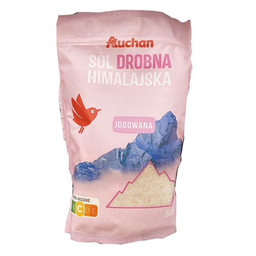 Sól Himalajska jodowana drobna Auchan 500 g