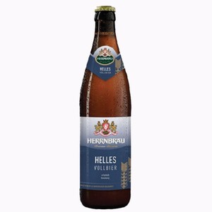 Piwo niemieckie jasne Helles Vollbier alk. 4,8% obj. Herrnbrau 500 ml