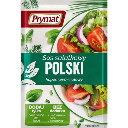 Sos sałatkowy koperkowo-ziołowy (typu polskiego) w proszku Prymat 9 g