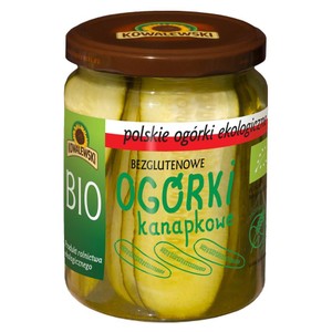 BIO Ogórki konserwowe krojone kanapkowe Kowalewski 480 g
