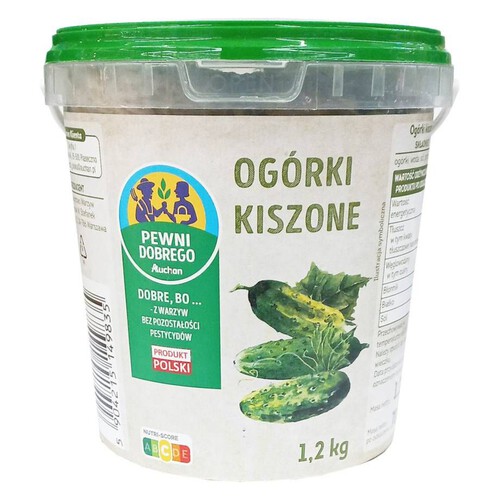 Ogórki kiszone  Pewni Dobrego 1,2 kg