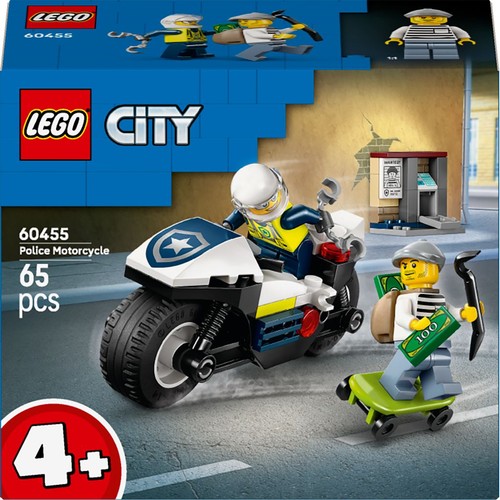 City Pościg na motocyklu policyjnym dla dzieci 60455 LEGO 1 sztuka