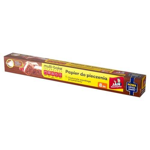 Multi-bake papier do pieczenia JAN Niezbędny, 8 metrów. Nowa, lepsza jakość.
