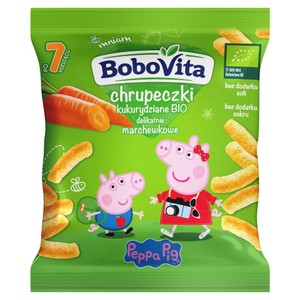 BIO Chrupki kukurydziane marchewkowe po 7. miesiącu BoboVita 20 g
