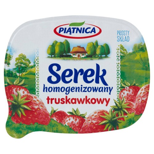 Serek homogenizowany truskawkowy Piątnica 150 g