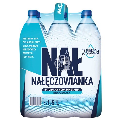 Woda mineralna niegazowana Nałęczowianka 6 x 1,5 l 