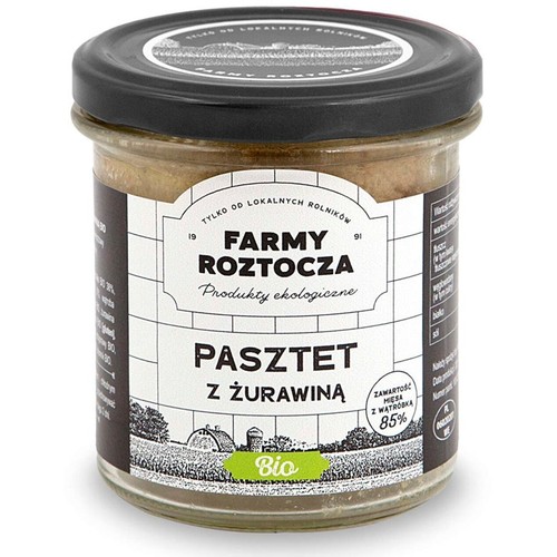 BIO Pasztet z żurawiną  Farmy Roztocza 180 g