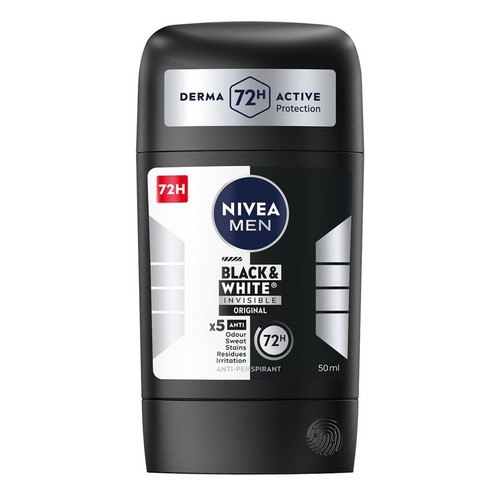 Antyperspirant w sztyfcie dla mężczyzn Black White Invisible NIVEA 50 ml