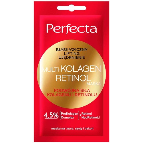 Maska błyskawicznie liftingująca i ujędrniająca Multi-Kolagen Retinol  Perfecta   8 ml
