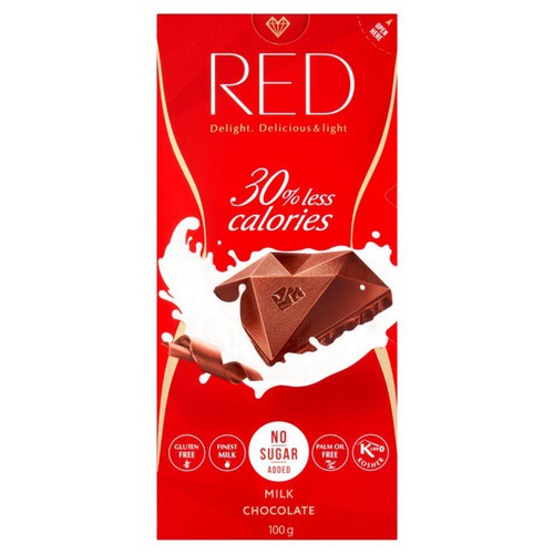 Czekolada mleczna bez dodatku cukru  RED 100 g