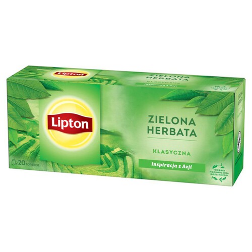 Herbata zielona klasyczna Lipton 20 torebek