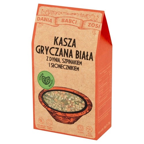 Kasza gryczana z dynią szpinakiem i słonecznikiem Dania Babci Zosi 2 x 125 g