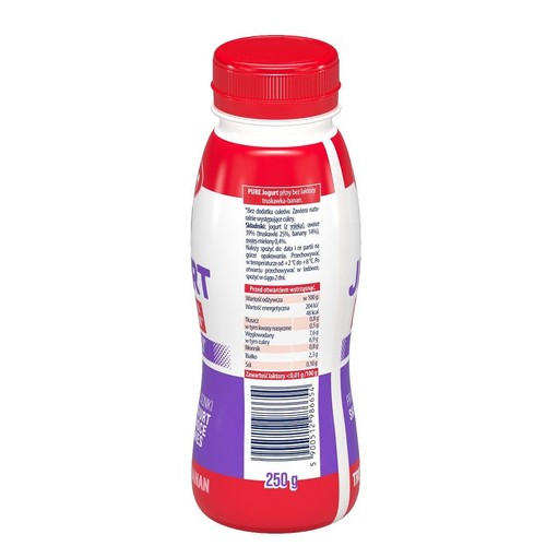 Dar Pure Jogurt o smaku truskawka banan Mlekovita 250 g