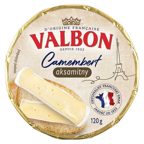 Ser pleśniowy camembert aksamitny Valbon 120 g