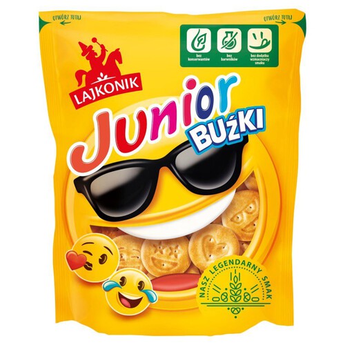 Krakersy Junior buźki  Lajkonik 90 g